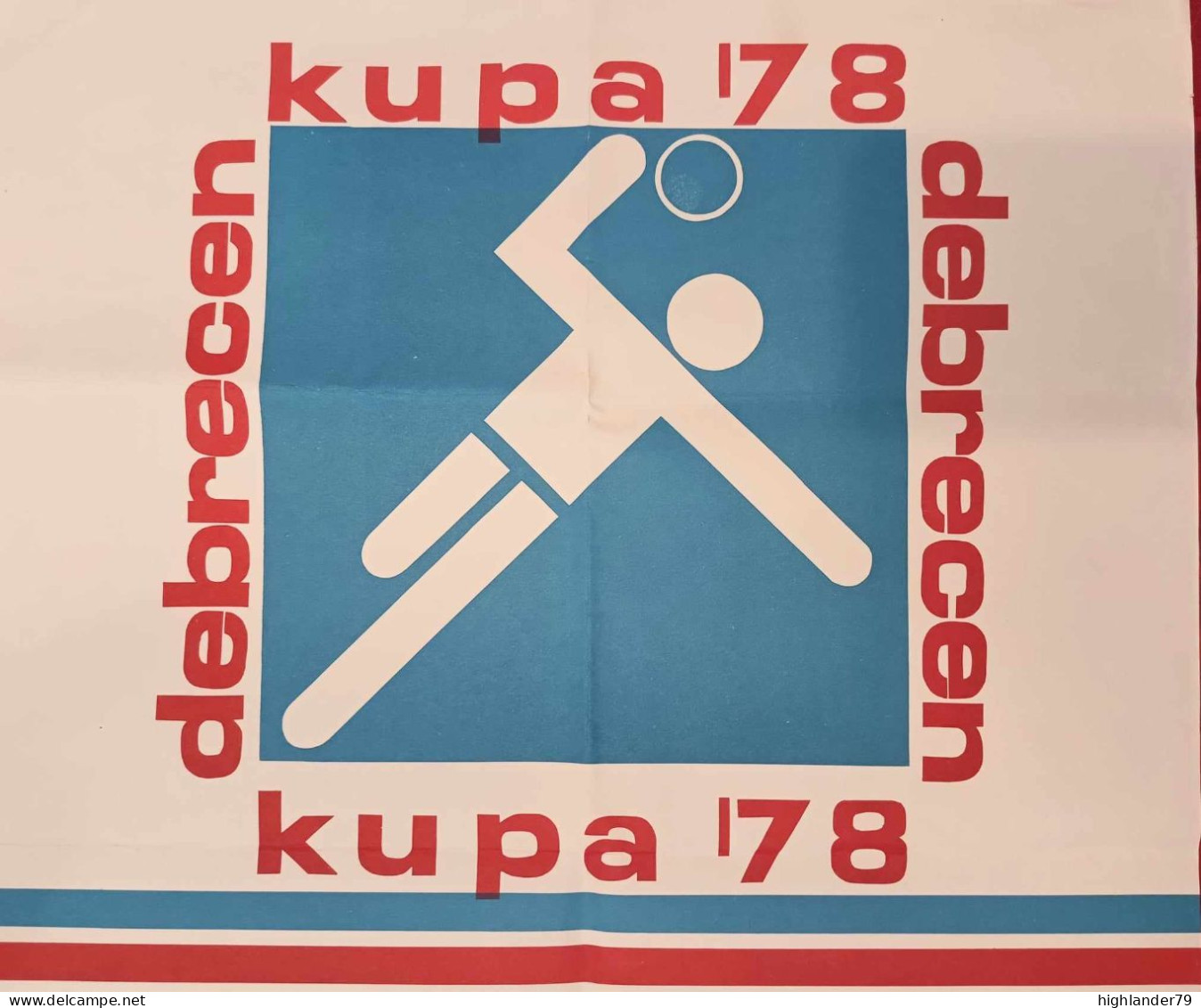 Handball International Men's Tournament Cup Debrecen Hungary 1978 Poster Debrecen Kupa ’78 - Palla A Mano