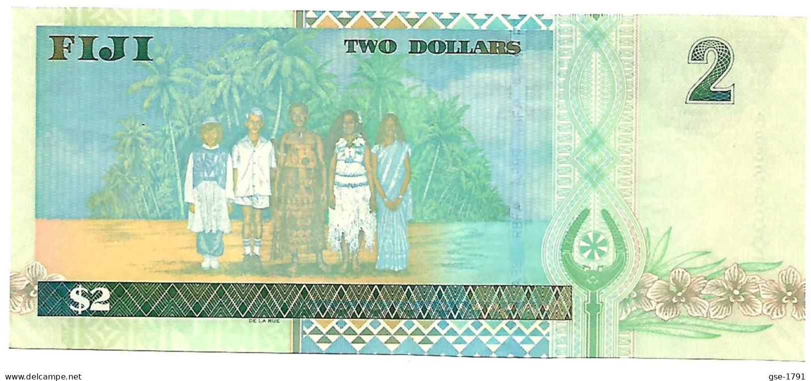 FIDJI ,Réserve Bank 2 Dollar (2002 ) ELISABETH II   # 104   . NEUF - Figi