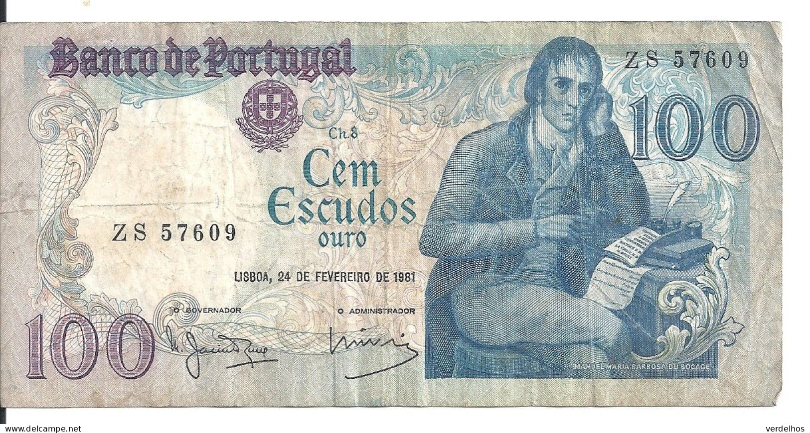 PORTUGAL 100 ESCUDOS 1981 VF P 178 B - Portugal