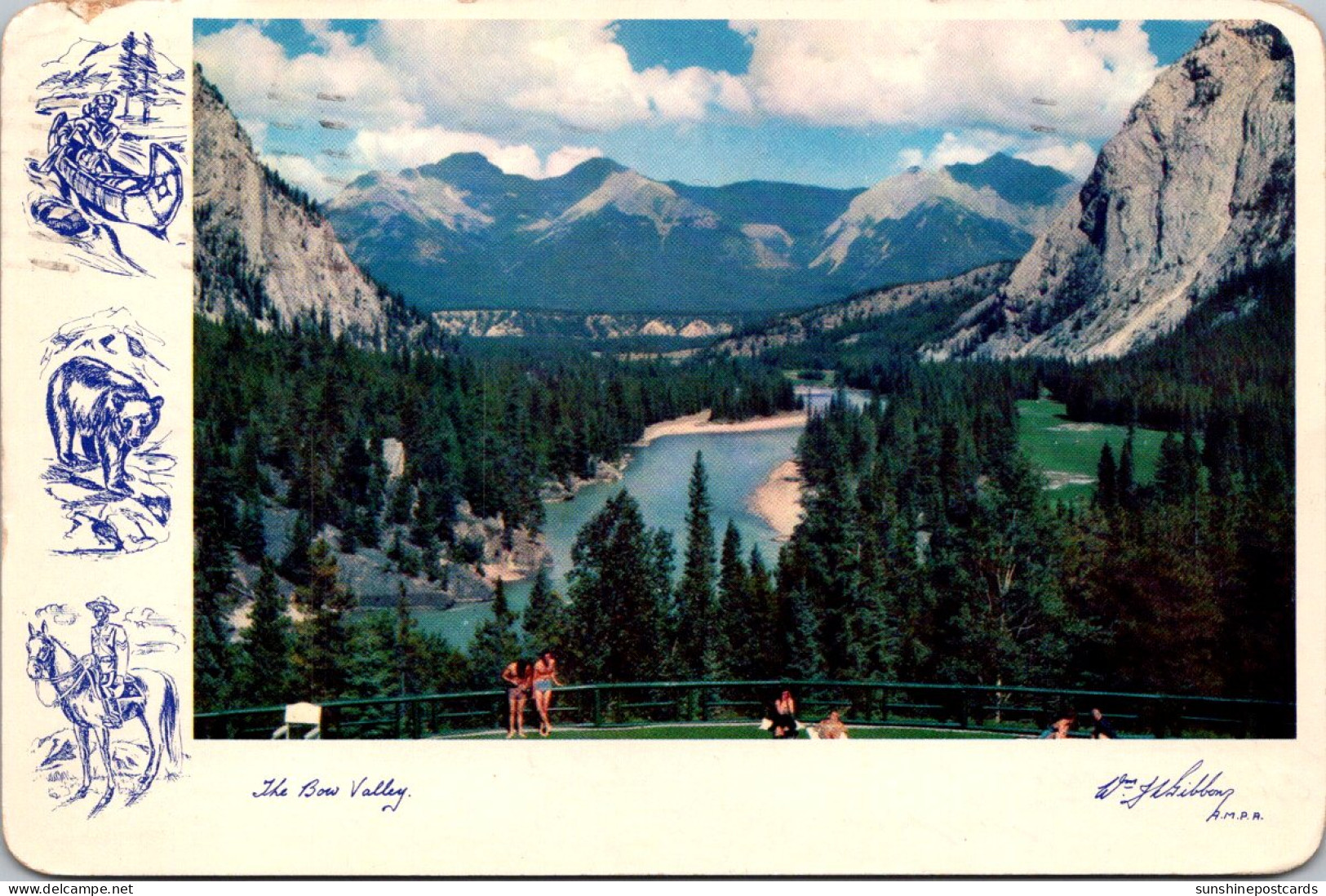 Canada Banff The Bow Valley From The Terrace Of The Banff Springs Hotel - Banff