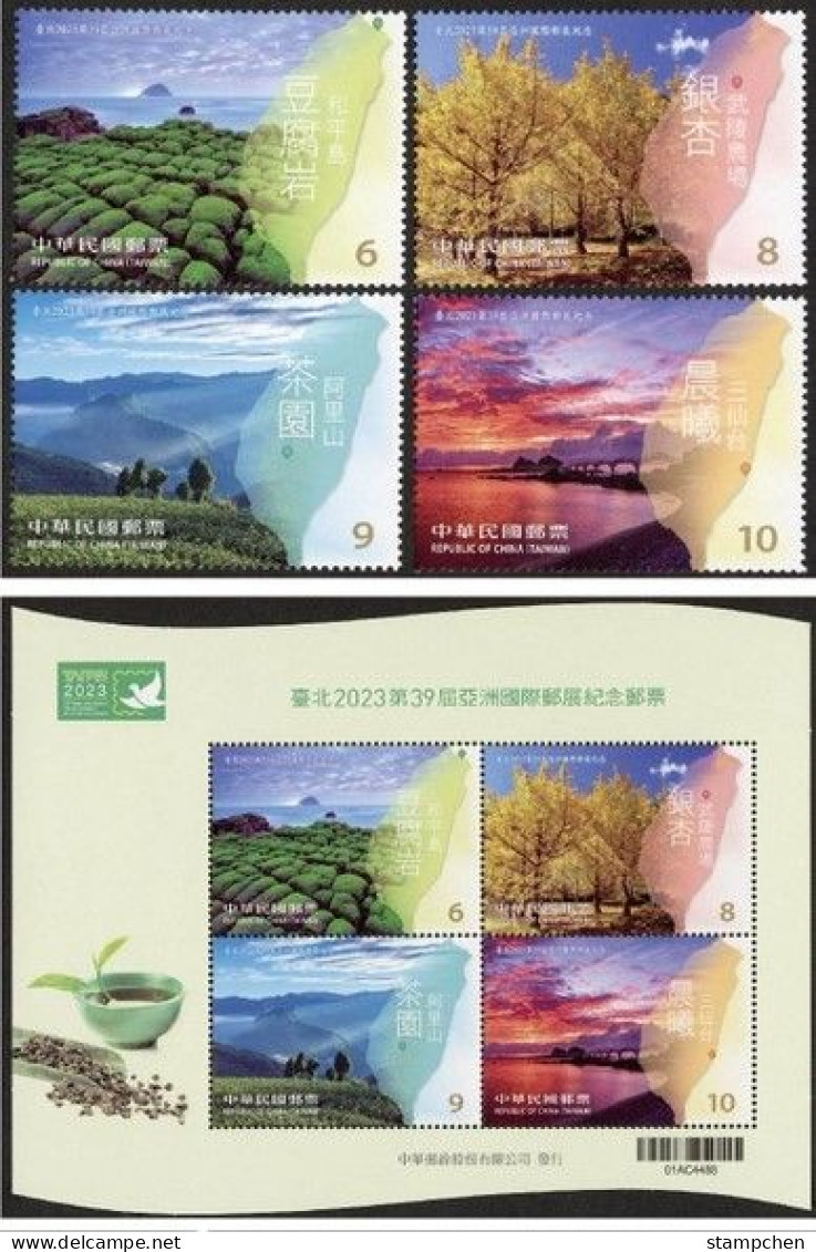 Taiwan 2023 Taipei Stamp Exhi. Stamps & S/s Rock Farm Tea Bridge Sunrise - Unused Stamps