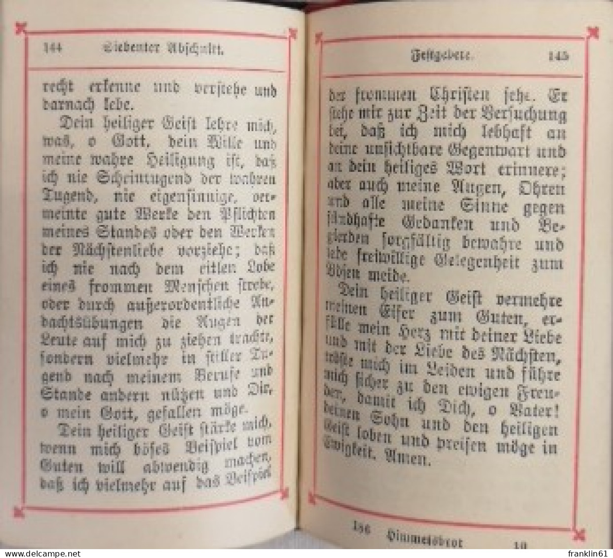 Himmelsbrot. Gebete Und Andachten Für Alle Frommen Katholiken Jedes Alters Und Standes, - Christianism