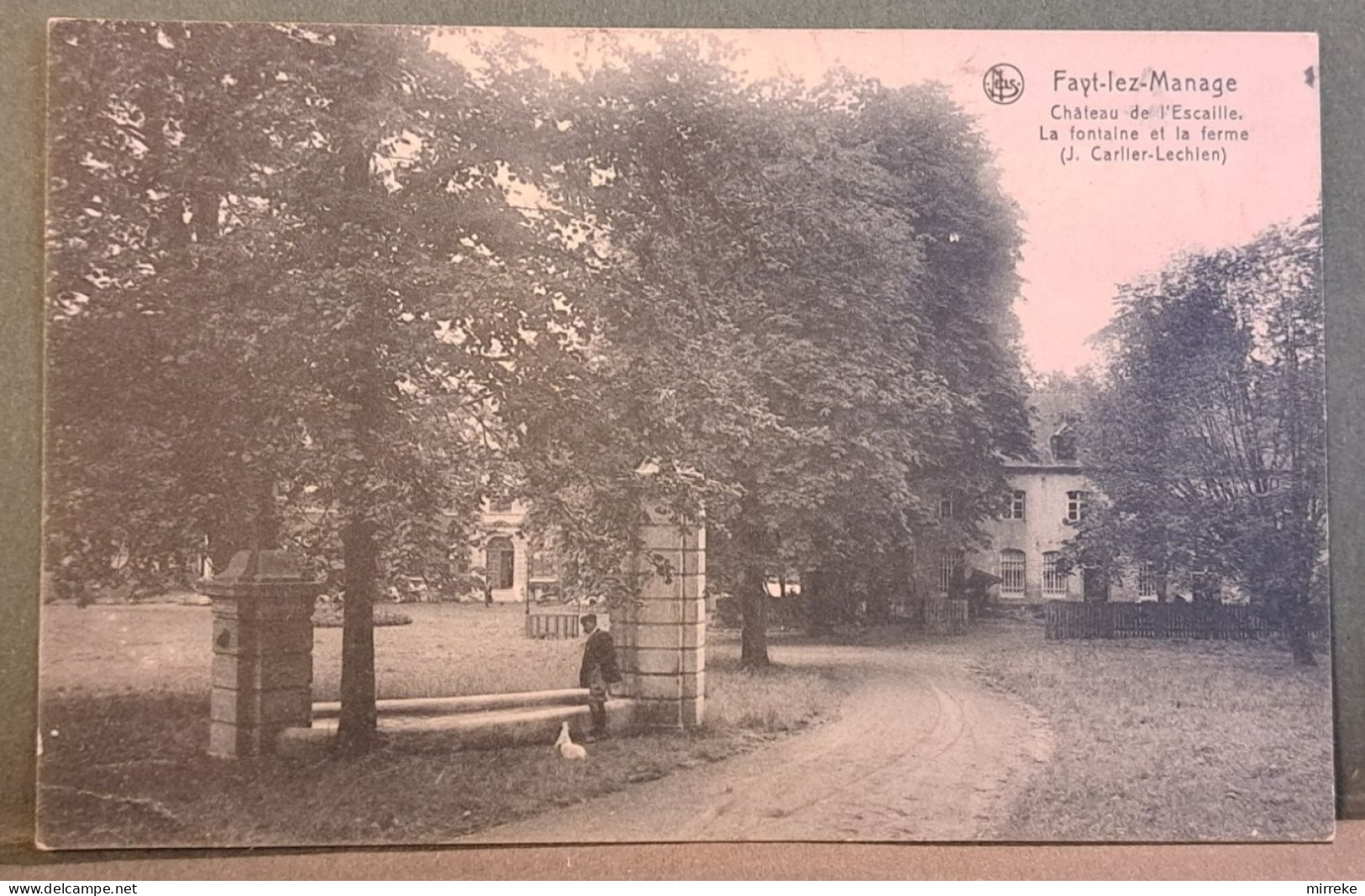 @J@  -  FAYT-LEZ-MANAGE  -  Château De L'Escaille / La Fontaine Et La Ferme  -  Zie / Voir Scan's - Manage