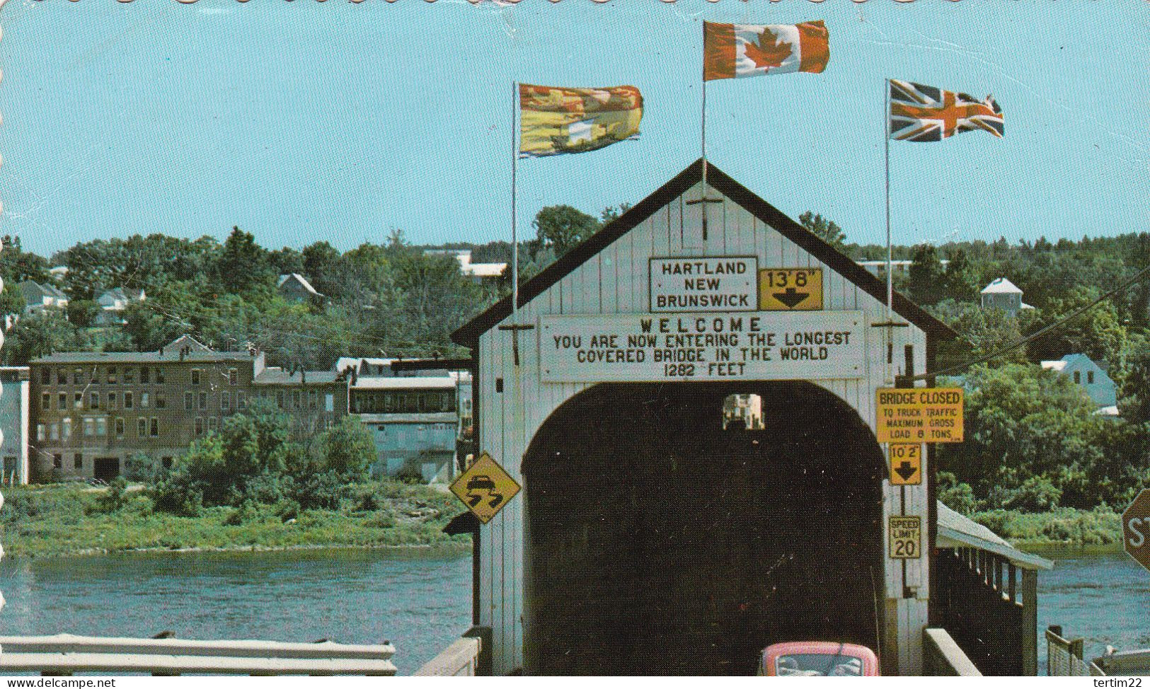 HARTLAND . CANADA . LONGEST COVERED BRIDGE IN THE WORLD - Andere & Zonder Classificatie