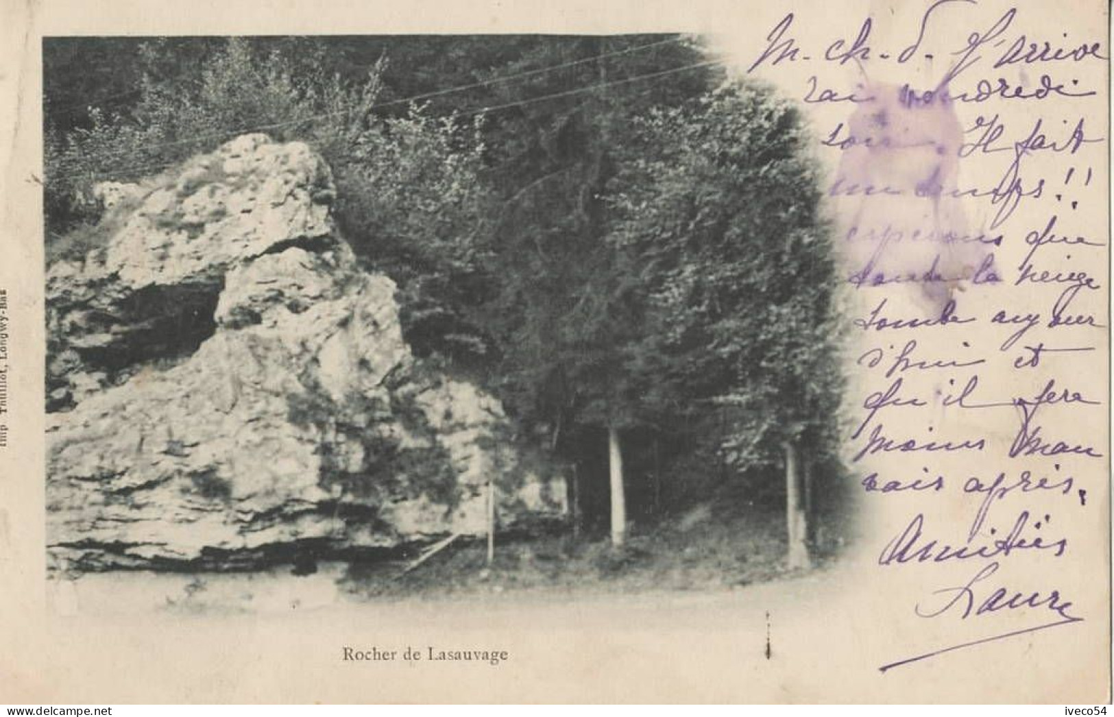 1901 Lasauvage  " Le Rocher  "  ( Pour Namur ) - Rodange