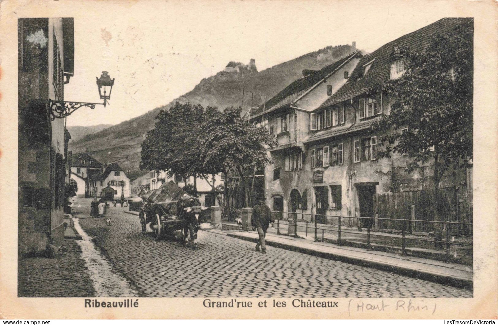 FRANCE - Ribeauvillé - Grand Rue Et Les Châteaux -  Carte Postale Ancienne - Ribeauvillé