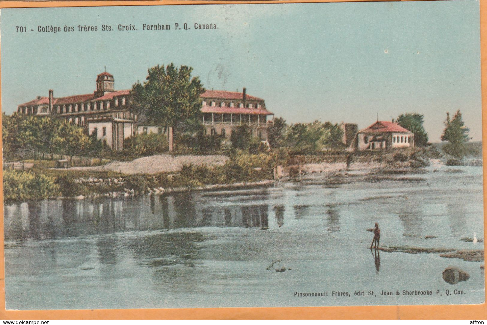 Farnham Quebec Canada Old Postcard - Montmorency Falls