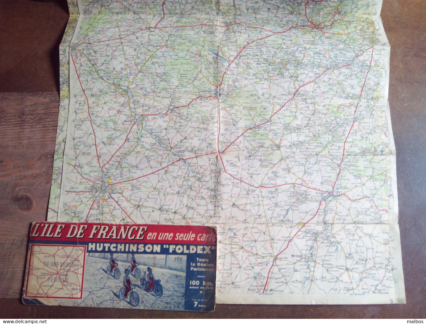 Carte Routière HUTCHINSON 'Ile De France' - Cartes/Atlas