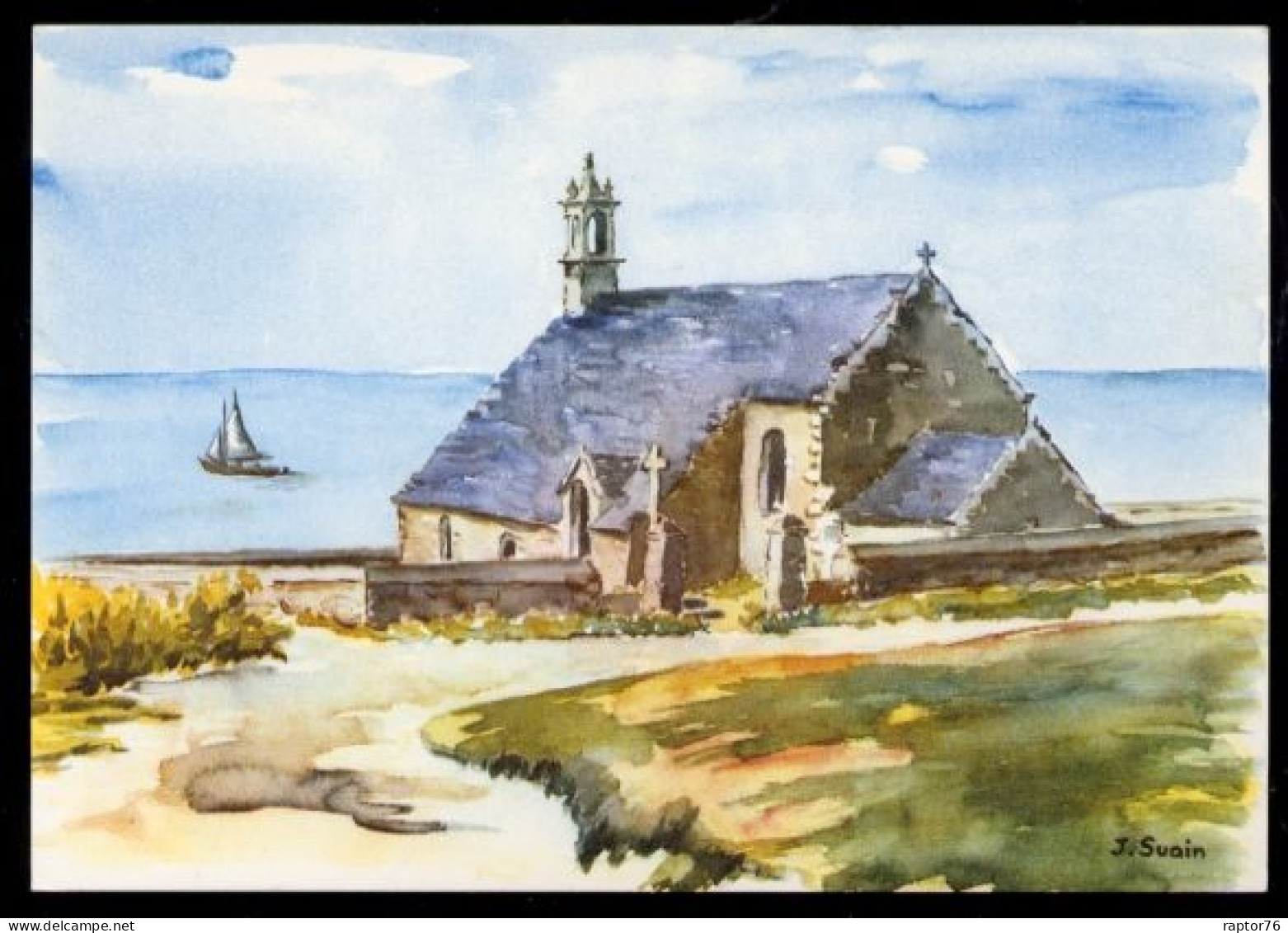 CPM Neuve 29 CLEDEN CAP SIZUN Pointe De VAN Chapelle De Saint THEY D'après Une Aquarelle De J. Suain - Cléden-Cap-Sizun