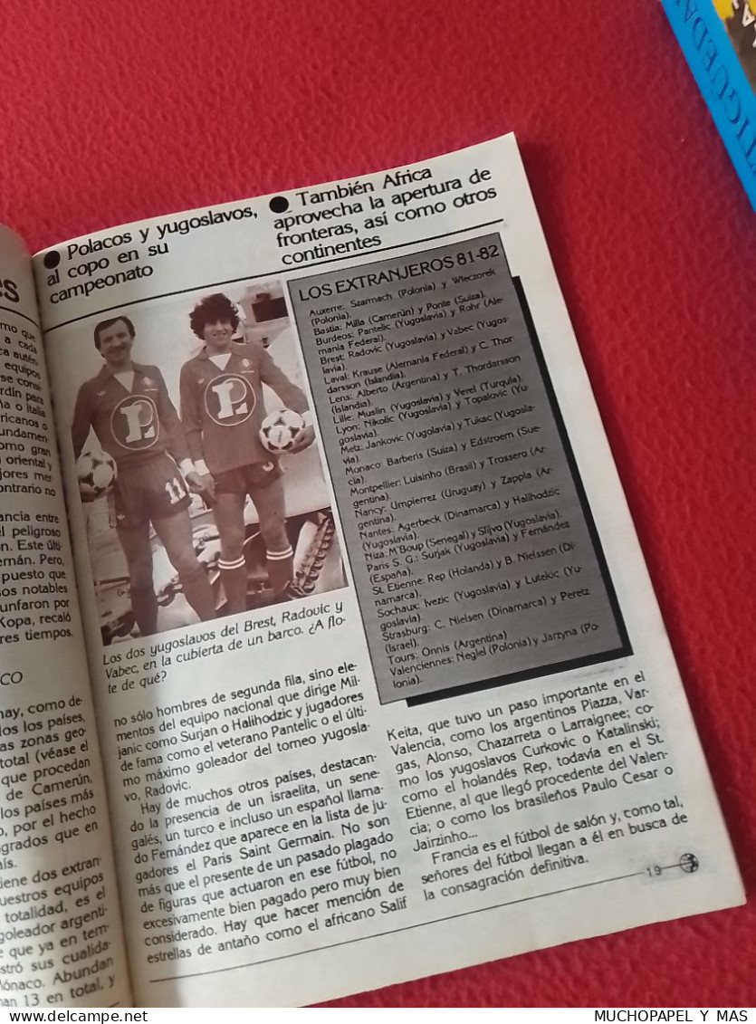 ANTIGUA REVISTA MAGAZINE FÚTBOL 24 SELECCIONES DE ORO ESPAÑA 82 SPAIN Nº 3 FRANCIA PLATINI ETC FOOTBALL..FRANCE..CALCIO.