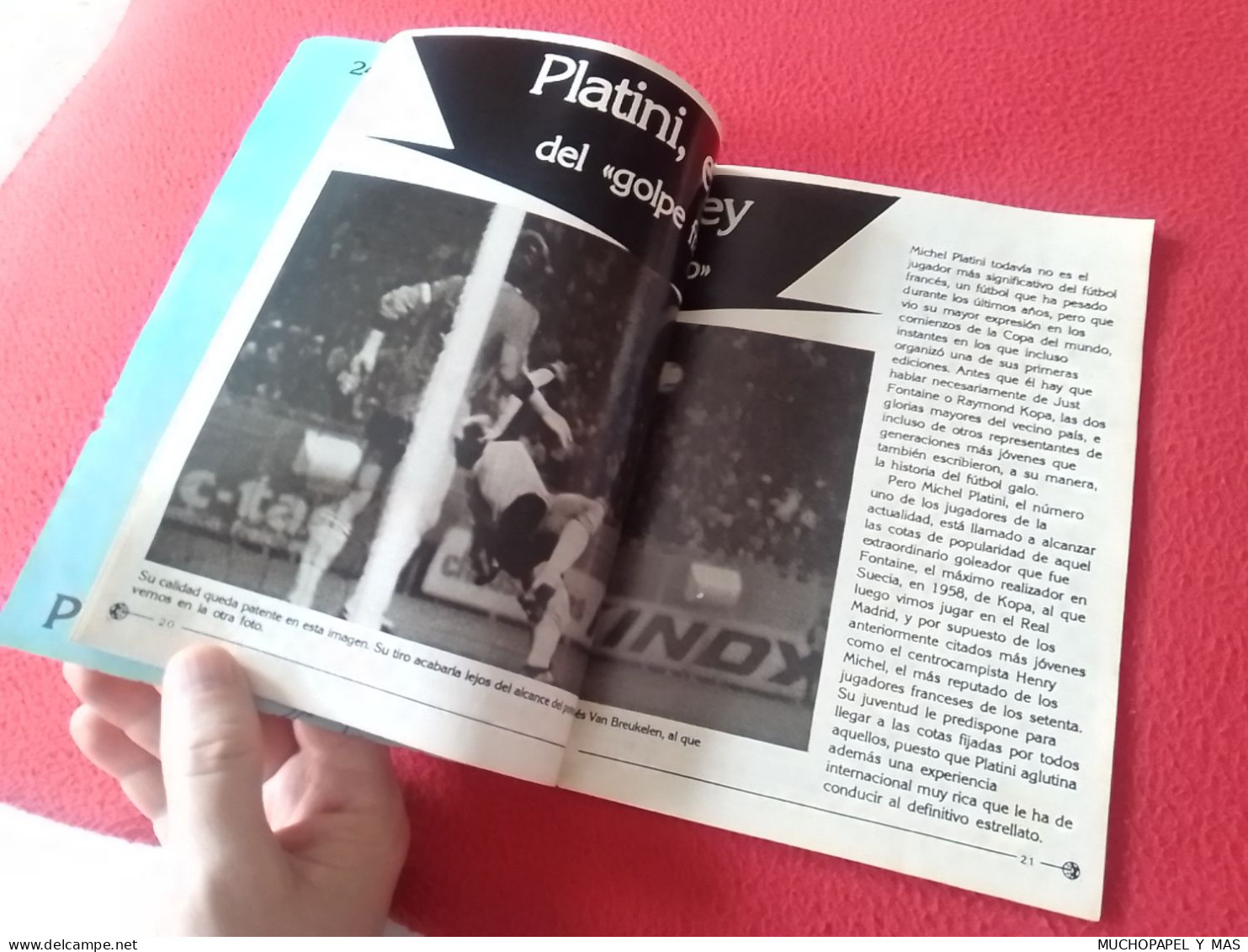 ANTIGUA REVISTA MAGAZINE FÚTBOL 24 SELECCIONES DE ORO ESPAÑA 82 SPAIN Nº 3 FRANCIA PLATINI ETC FOOTBALL..FRANCE..CALCIO.