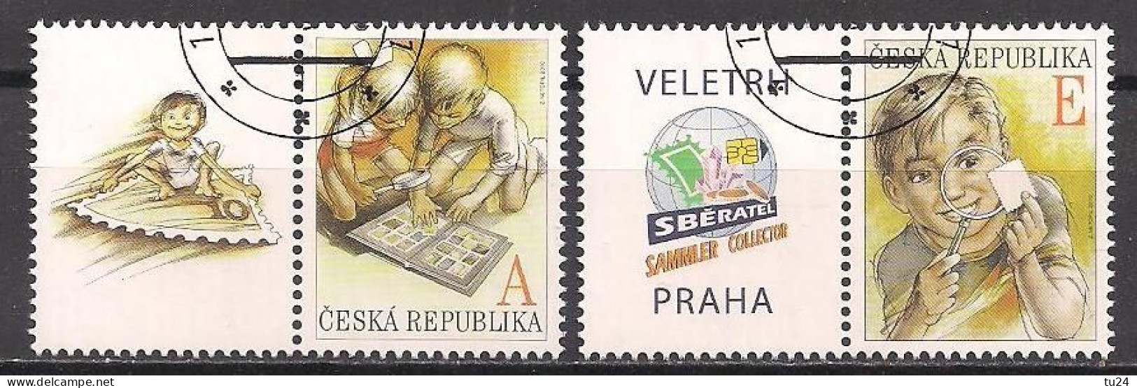 Tschechien  (2010)  Mi.Nr.  642 + 643 + Zierf.  Gest. / Used  (10hc02) - Used Stamps
