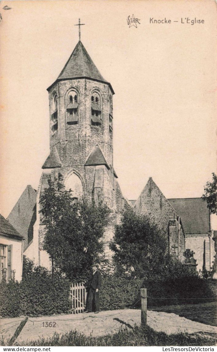 BELGIQUE - Knocke Zoute - L'Eglise -  Carte Postale Ancienne - Knokke