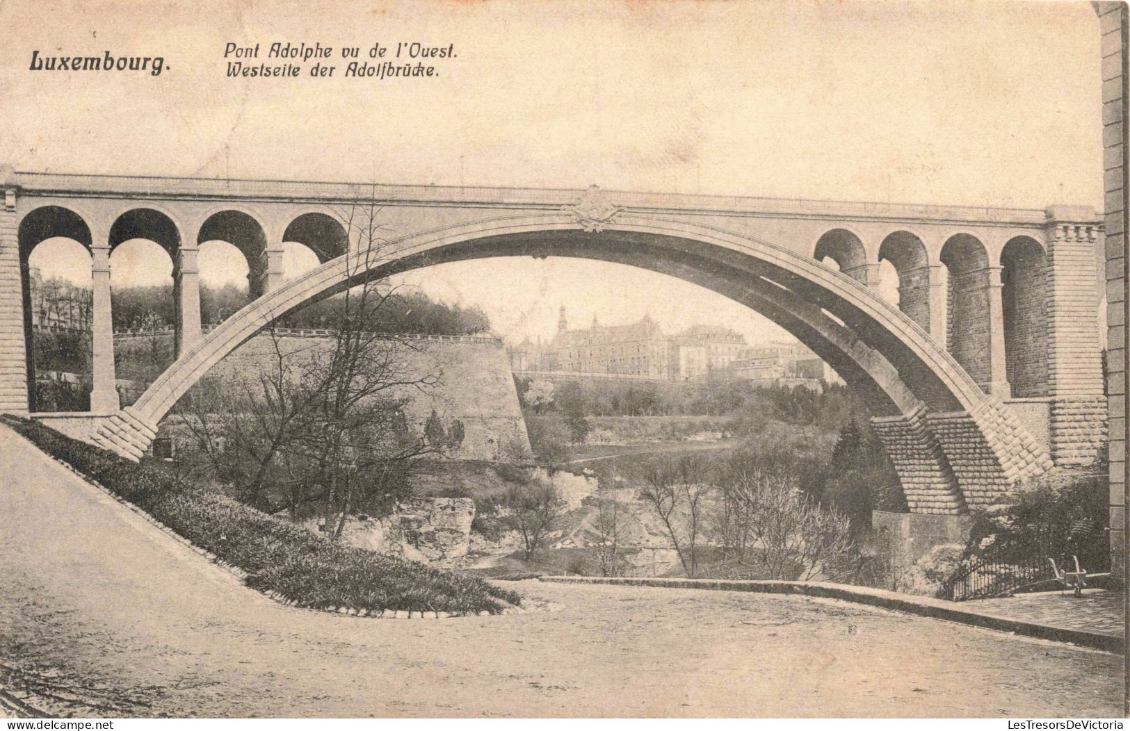 LUXEMBOURG - Luxembourg - Pont Adolphe Vu De L'Ouest - Carte Postale Ancienne - Luxemburg - Town