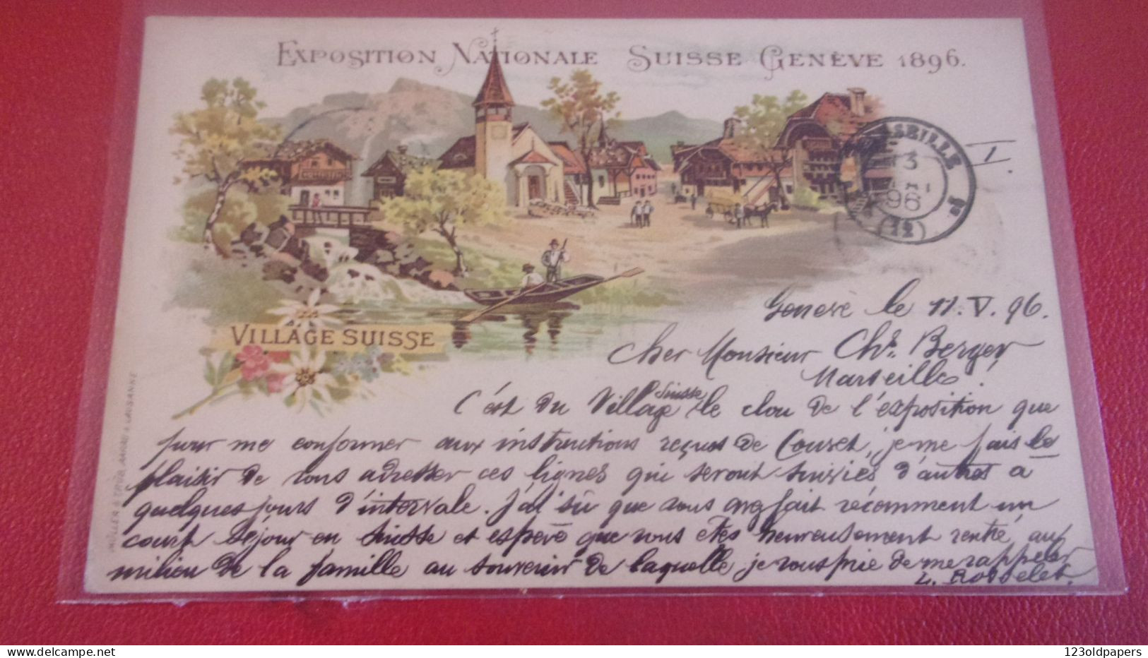 SUISSE 1896 VOYAGEE GENEVE - Genève