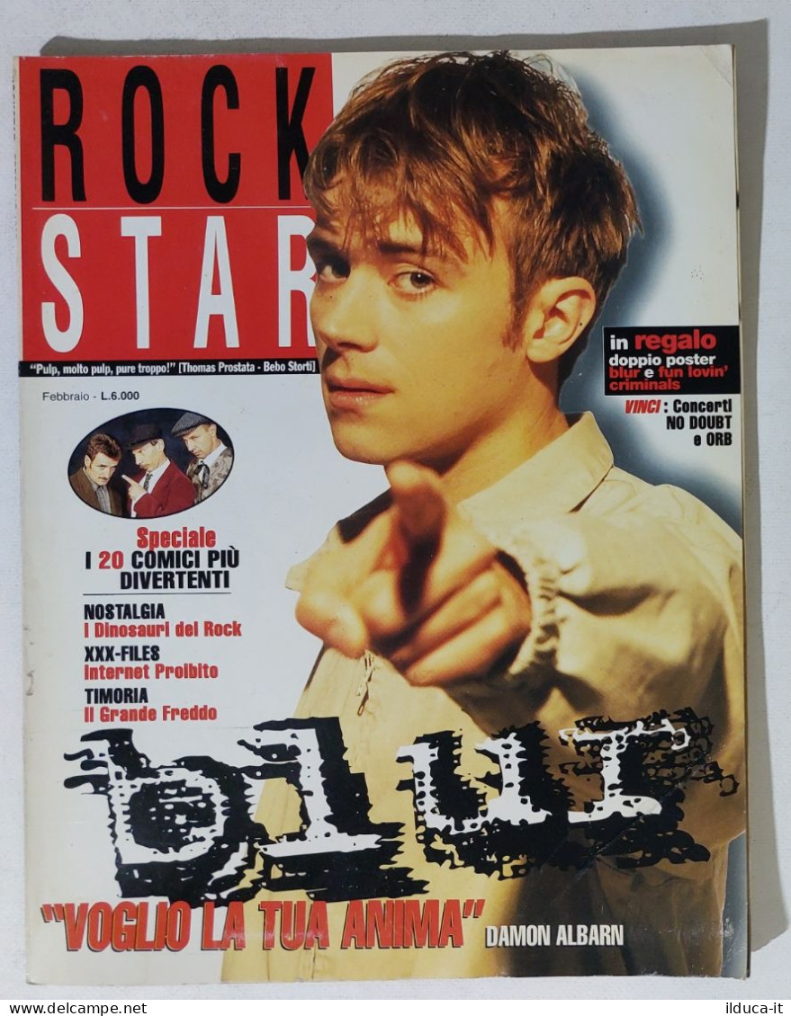 39826 Rockstar 1997 N. 2 - Blur / Timoria / Comici / Internet Proibito - Musica