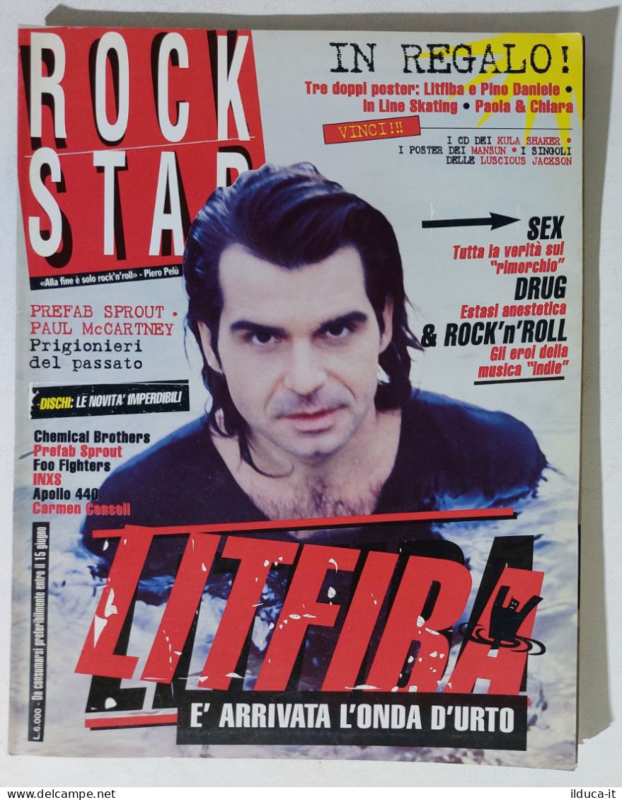 39829 Rockstar 1997 N. 5 - Litfiba / Foo Fighters / Inxs + Poster Pino Daniele - Música