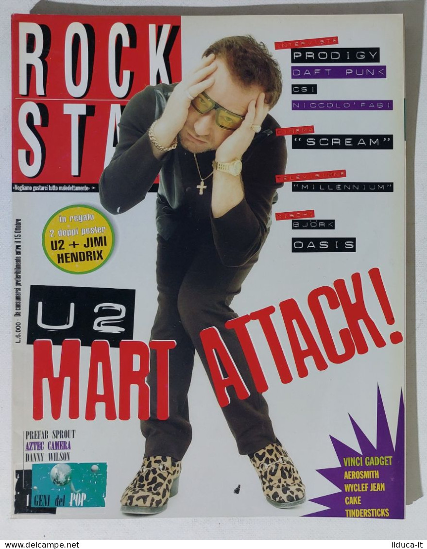 39833 Rockstar 1997 N. 9 - Prodigy / Daft Punk / Scream + Poster U2 / Hendrix - Musik