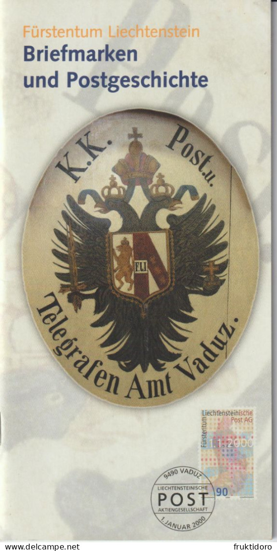 Liechtenstein Brochure Briefmarken Und Postgeschichte - 2001 - Kunstführer