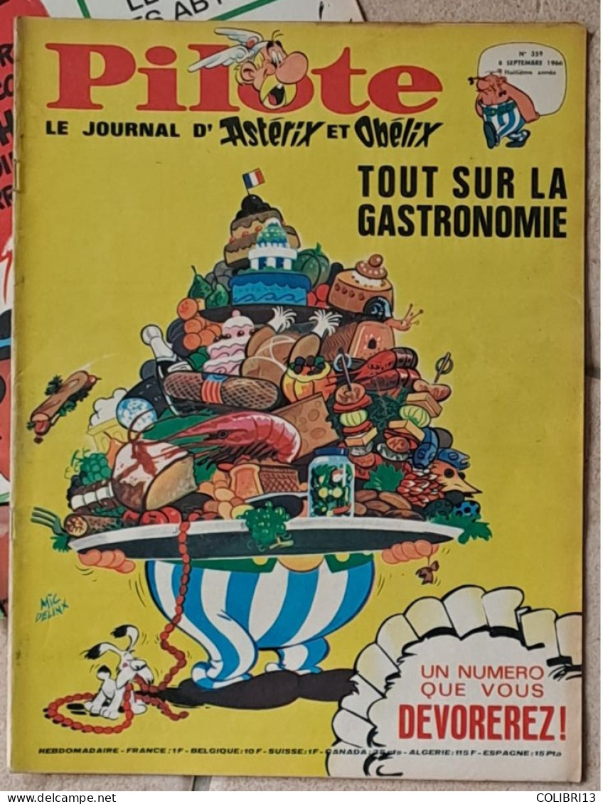 PILOTE équivalent N°32  1966 N°353 à 362  Astérix Les Douanes FRED CABU GOTLIB CHAKIR GIR L'homme à L'étoile D'argen - Lots De Plusieurs BD