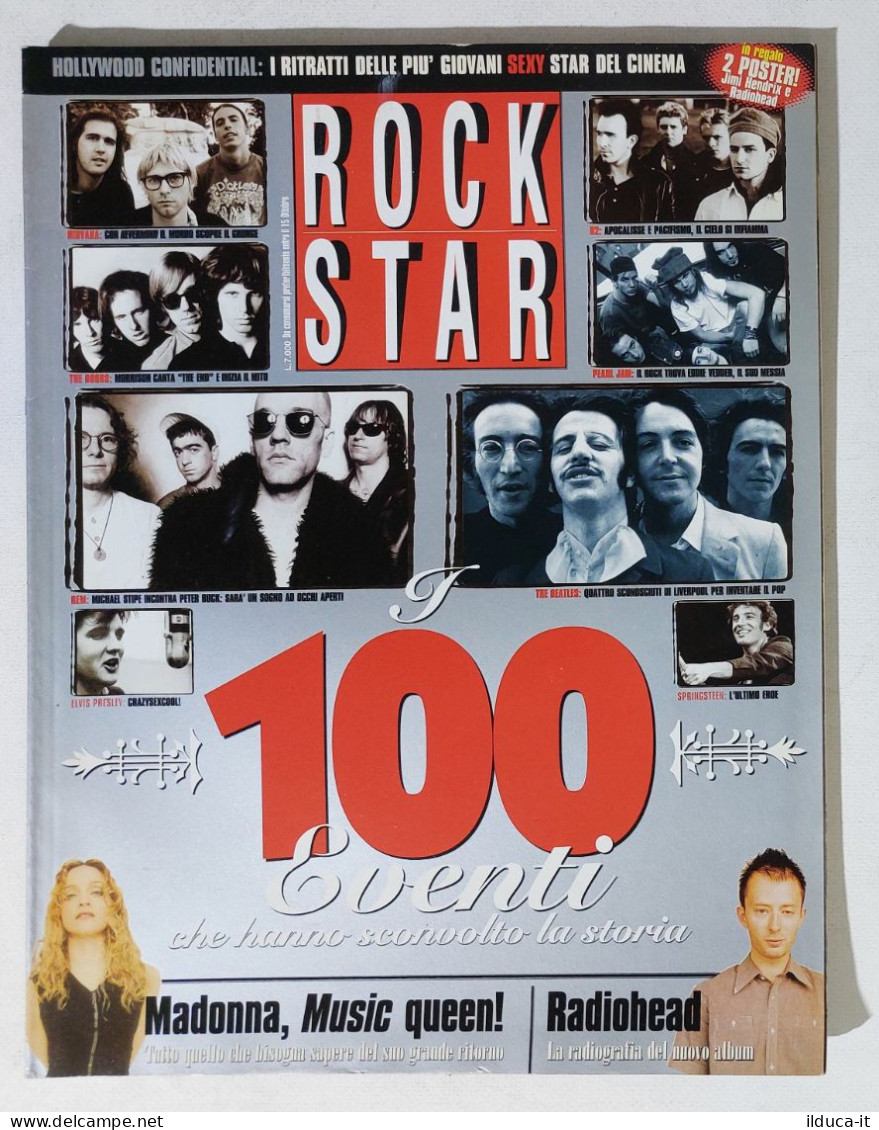 39889 Rockstar 2000 N 9 -100 Eventi Hanno Sconvolto La Storia + Poster Radiohead - Musique