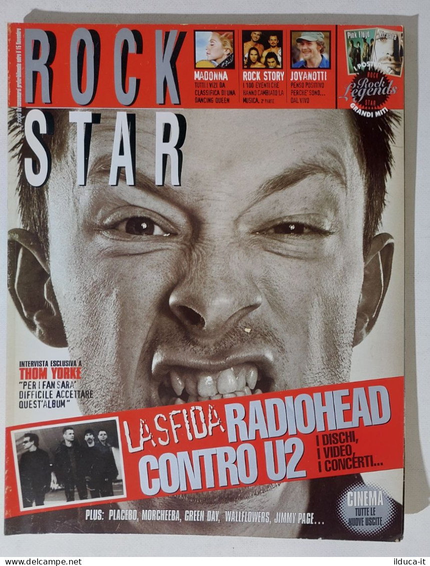 39891 Rockstar 2000 N. 10 - Radiohead Contro U2 / Madonna + Poster Pink Floyd - Musique
