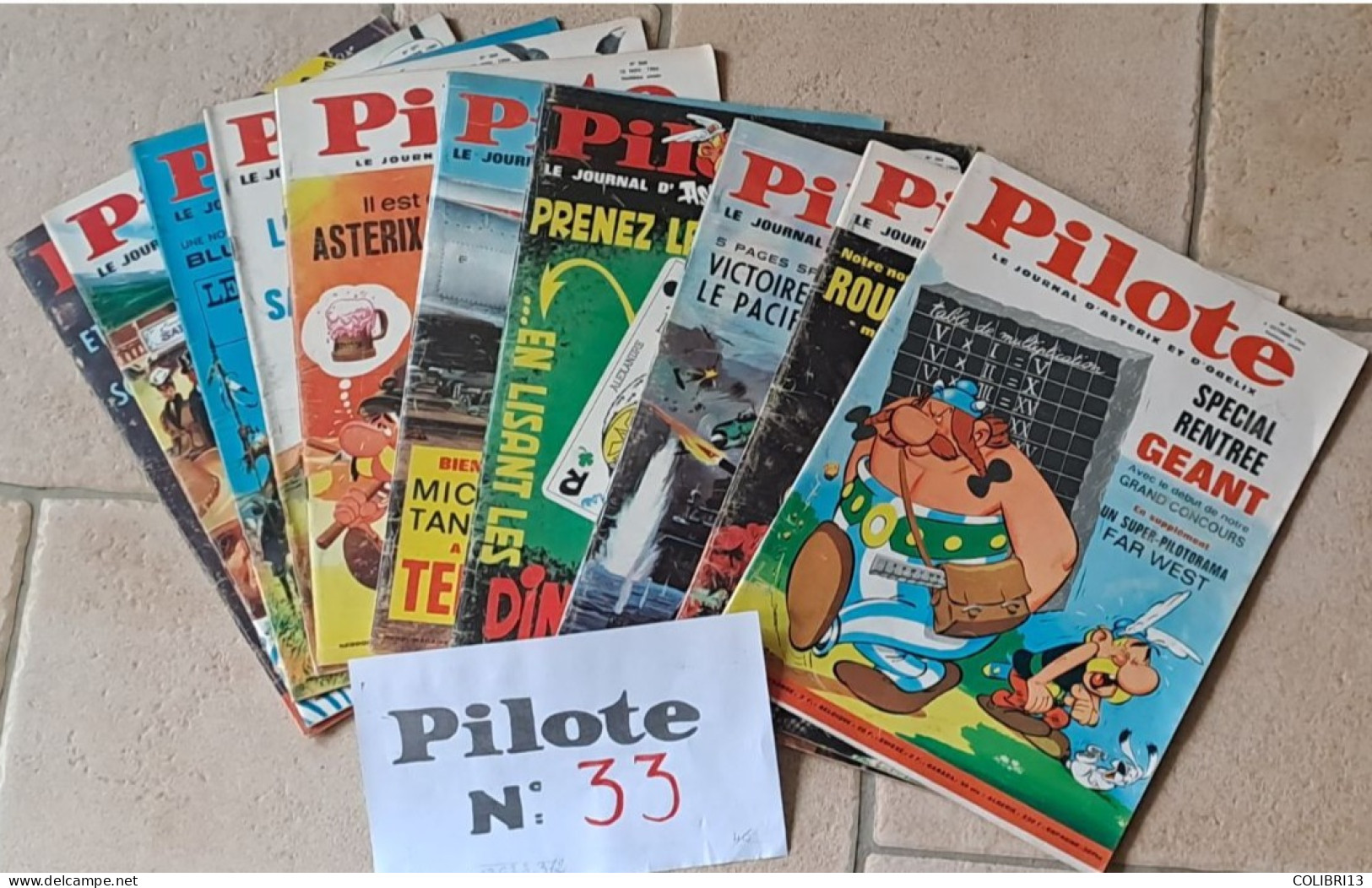 PILOTE équivalent N°33 1966n°363 à 372 CIRQUE Gotlib Cabu Poïvet Mouminoux Gir Cheval De Fer Astérix La Rentrée Gauloise - Pilote