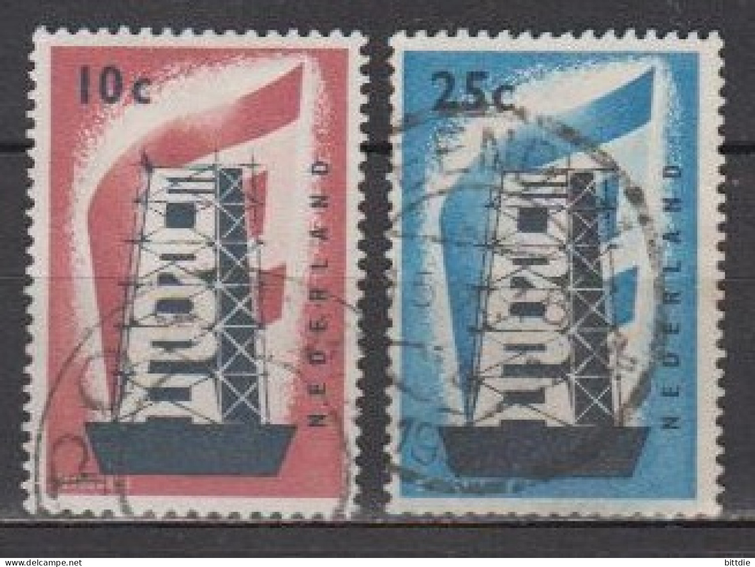 Europa/Cept'56 , NL  683/84 , O  (F 1547) - 1956
