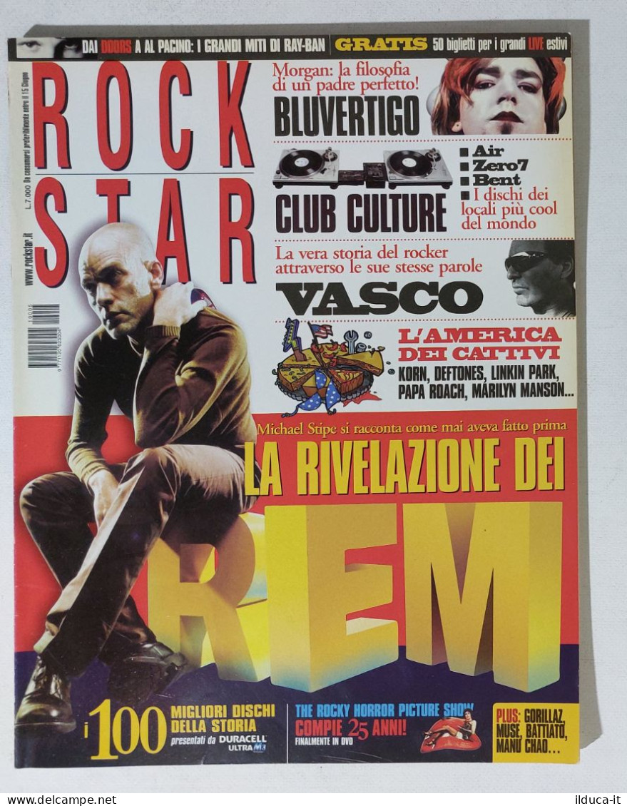 39916 Rockstar 2001 N. 5 - REM / Vasco Rossi / Club Culture / Bluvertigo - Music