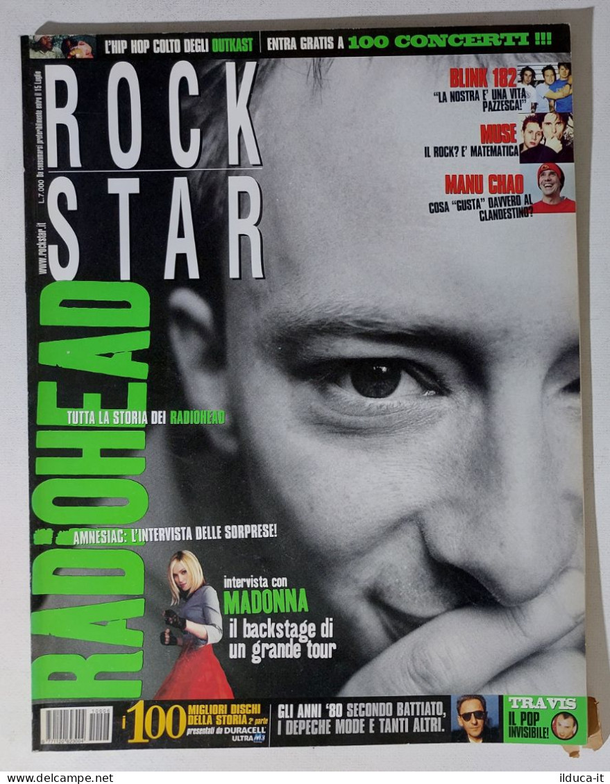 39923 Rockstar 2001 N. 6 - Radiohead / Madonna / Blink 182 / Muse / Manu Chao - Musik