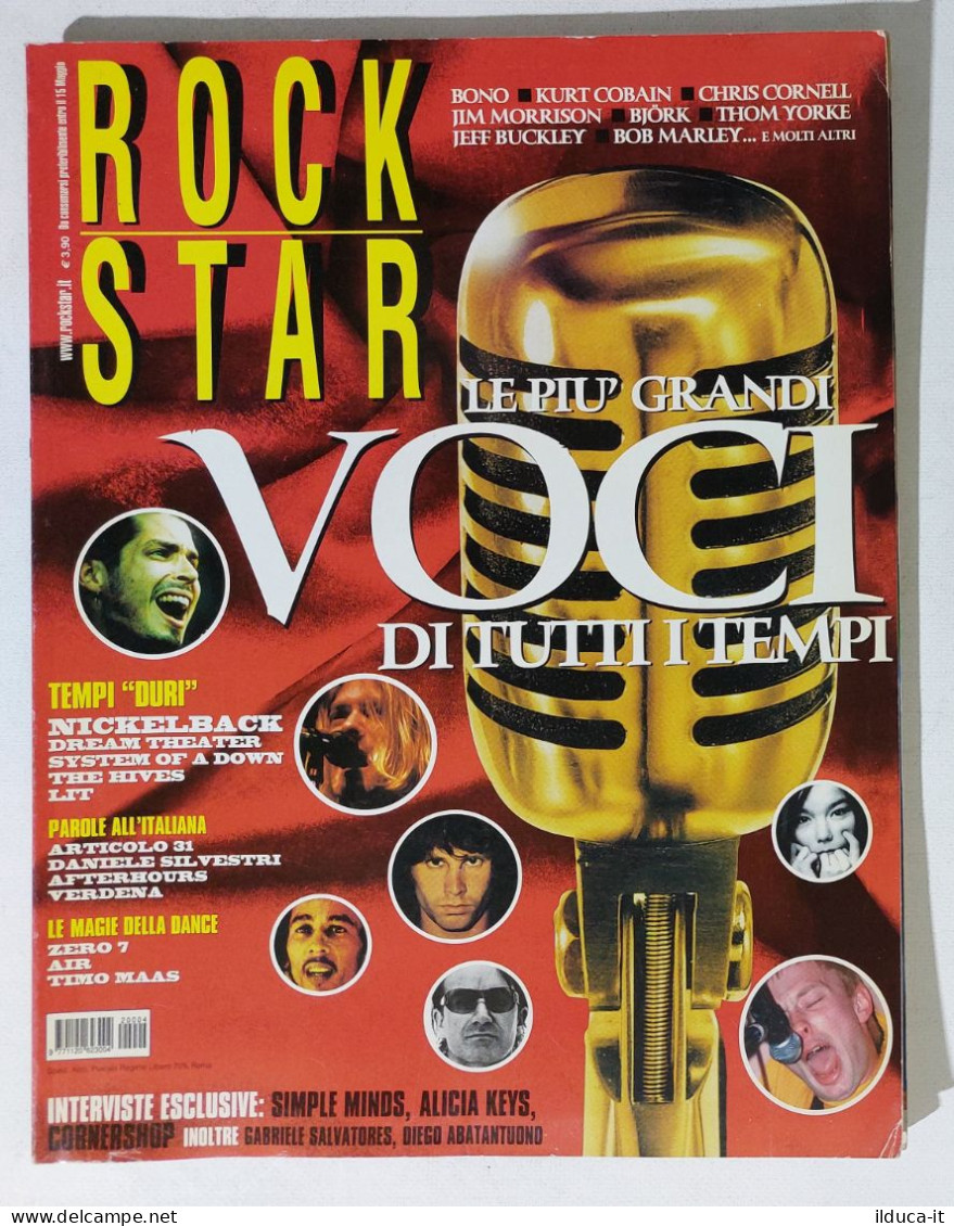 39939 Rockstar 2002 N 4 - Voci Tutti I Tempi + Poster Albero Genealogico Rock 80 - Música