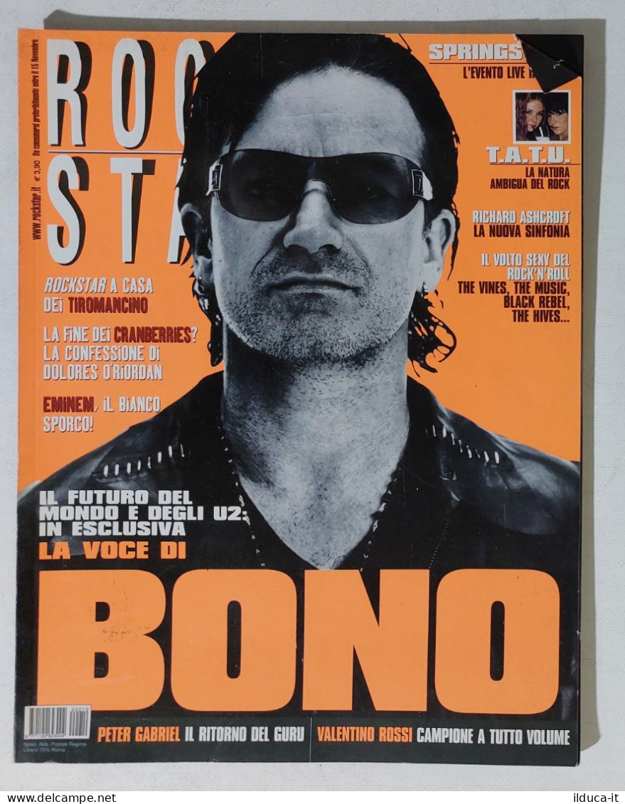 39949 Rockstar 2002 N. 10 - U2 Bono / TATU / Tiromancino / Eminem /Peter Gabriel - Music