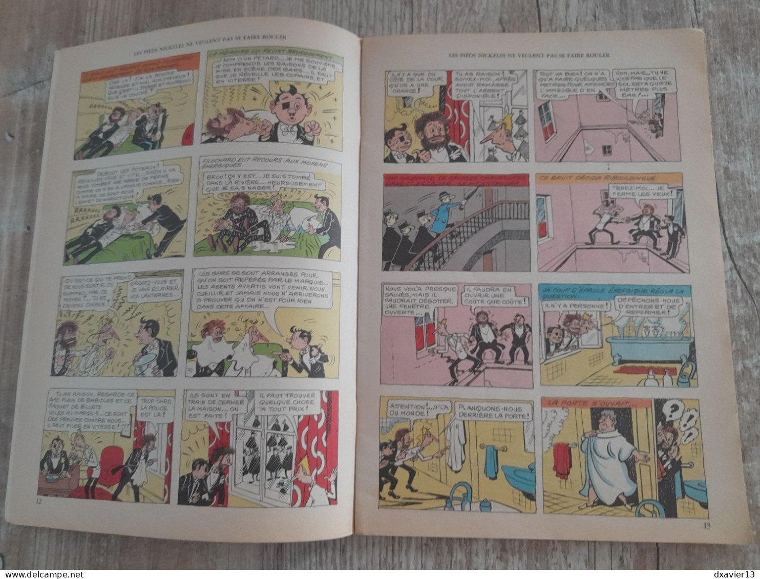 Bande Dessinée - Les Pieds Nickeles (1974 à 1977) - Lot de 14 BD (n°34-38-52-53-55-61-68-70-86-88-89-92-94-97)