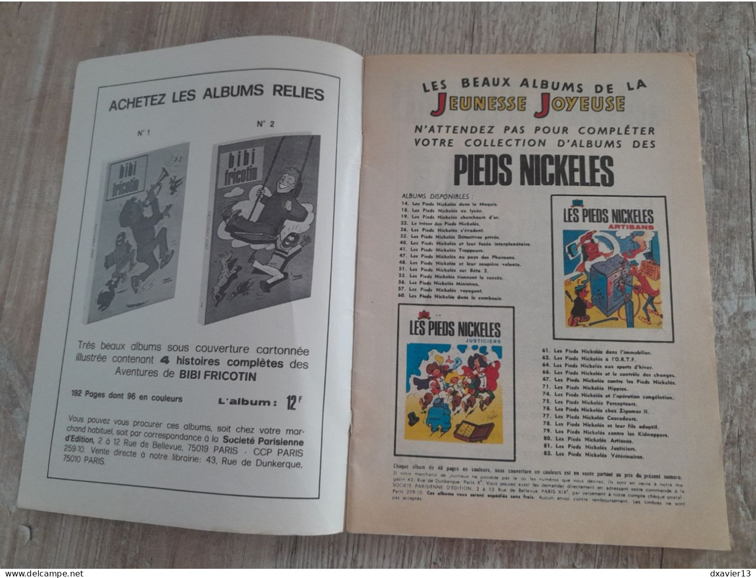 Bande Dessinée - Les Pieds Nickeles (1974 à 1977) - Lot de 14 BD (n°34-38-52-53-55-61-68-70-86-88-89-92-94-97)