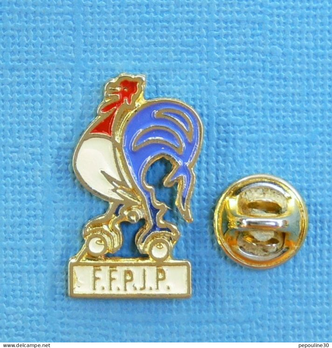 1 PIN'S // ** COQ SPORTIF / F.F.P.J.P. / FÉDÉRATION FRANÇAISE DE PÉTANQUE ET JEU PROVENÇAL ** - Petanque