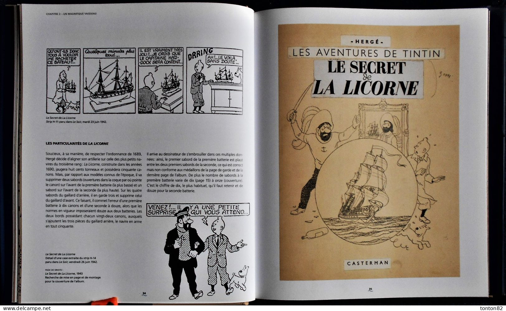 Yves Horeau - J. Hiron - D. Maricq - TOUS LES SECRETS DE LA LICORNE -  Gallimard / éditions de Moulinsart -  ( 2017 ) .