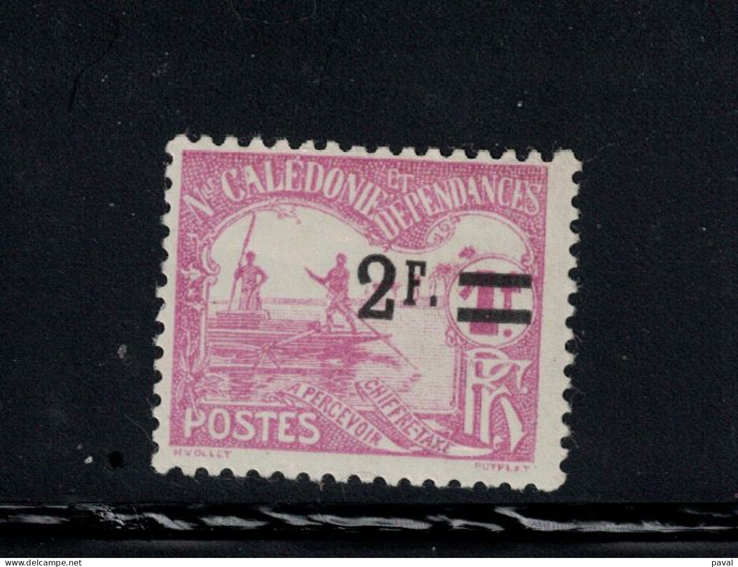 TAXE N°24 NEUF* MH, NOUVELLE CALEDONIE, 1926/27 - Strafport