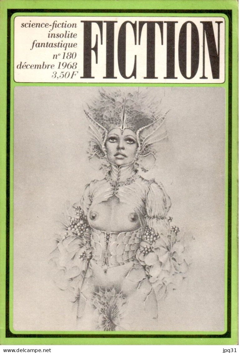 Revue Fiction No 180 - Opta - Décembre 1968 - Opta