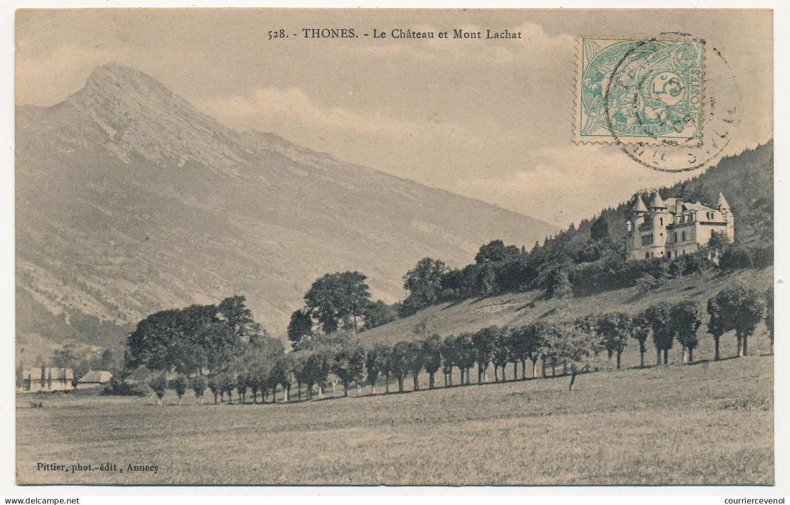 CPA - Thônes (Haute Savoie) - Le Château Et Mont Lauchat - Thônes