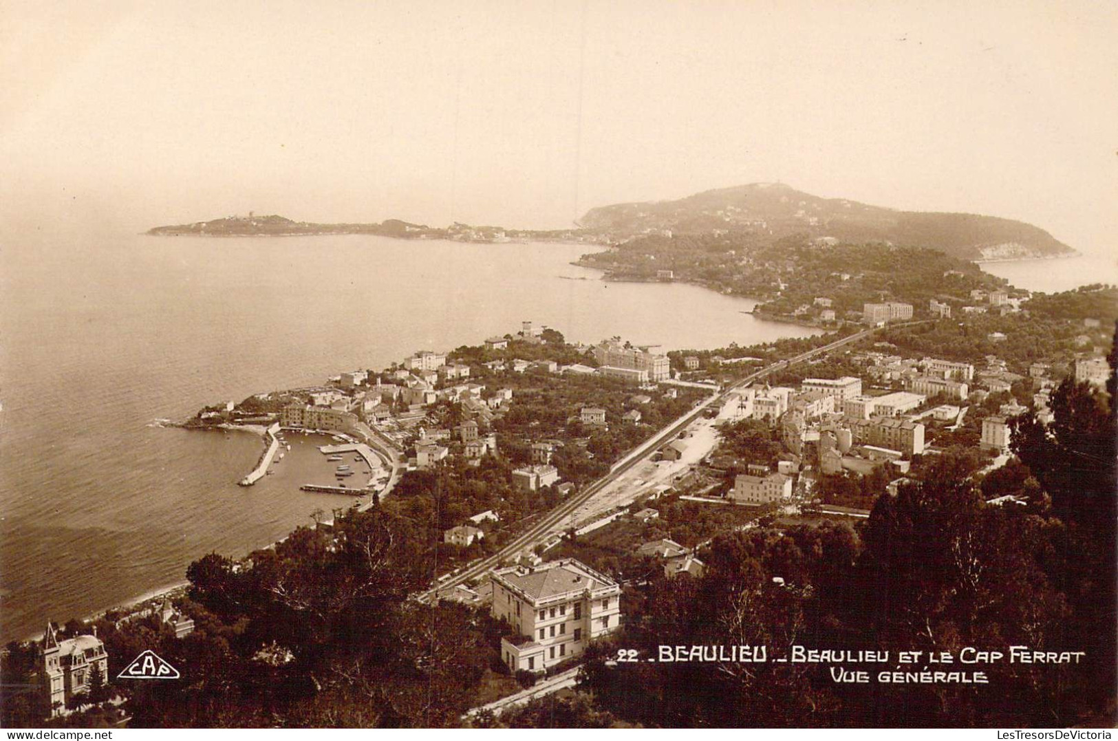 FRANCE - 34 - Beaulieu - Beaulieu Et Le Cap Ferrat - Vue Générale  - Carte Postale Ancienne - Beaulieu-sur-Mer