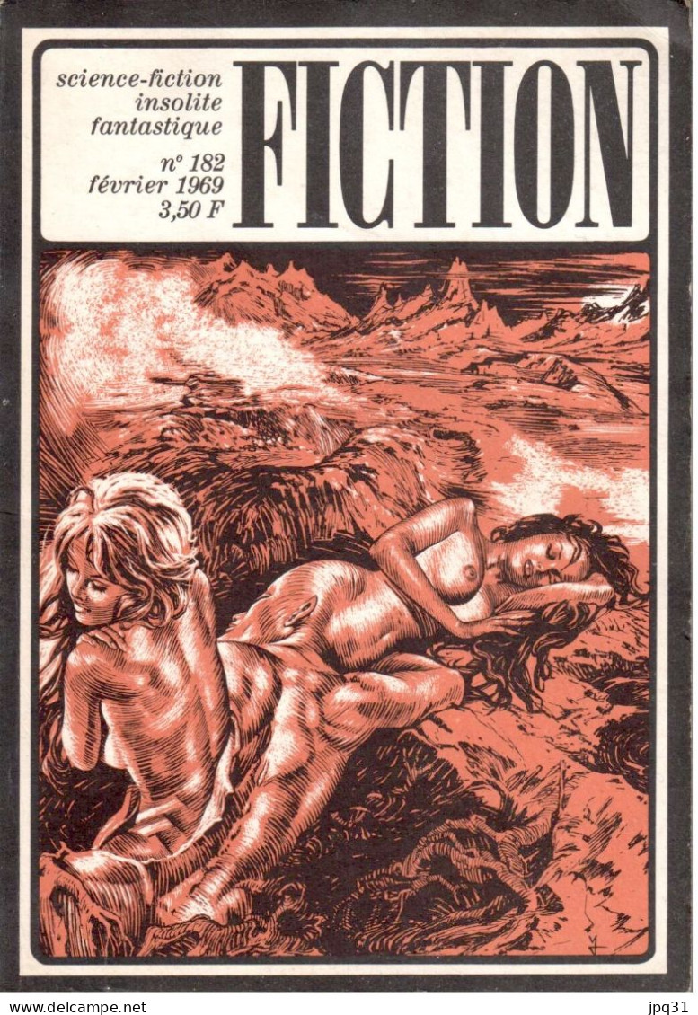 Revue Fiction No 182 - Opta - Février 1969 - Opta