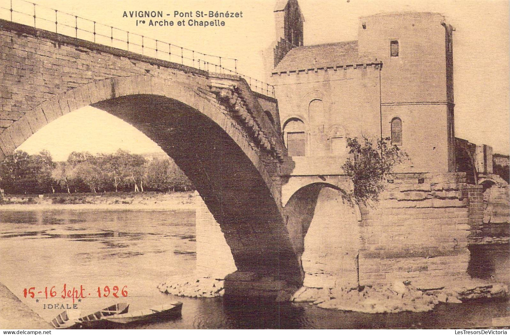 FRANCE - 84 - Avignon - Pont St-Bénézet - 1re Arche Et Chapelle - Carte Postale Ancienne - Avignon (Palais & Pont)