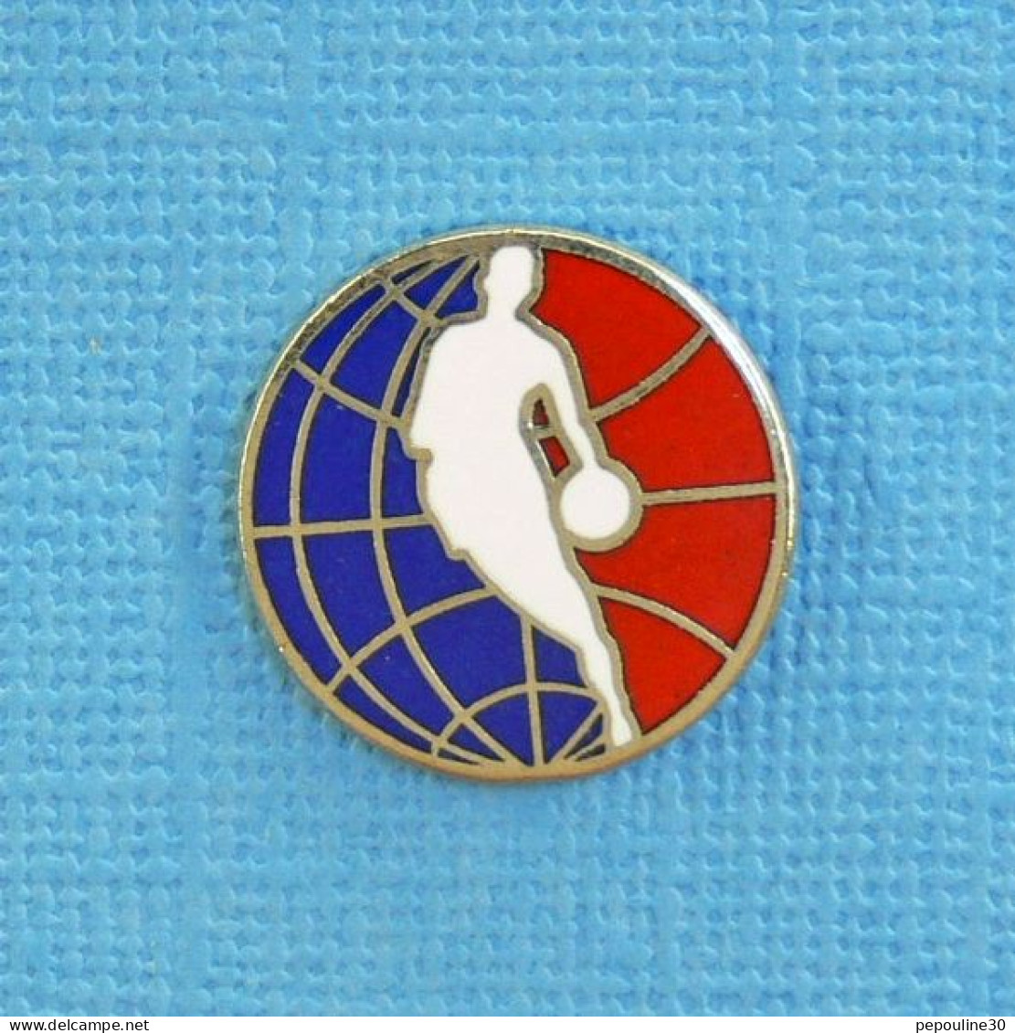 1 PIN'S // ** LOGO / NBA DEPUIS 1969 / NATIONAL BASKETBALL LEAGUE ** . (© 1989 NBAP BY Peter David INC) - Basketball