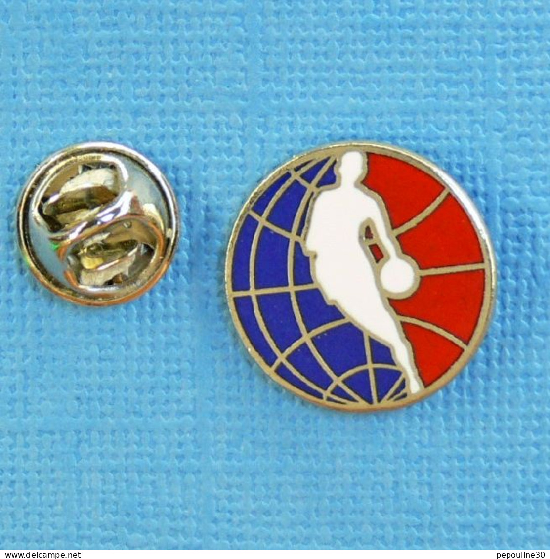 1 PIN'S // ** LOGO / NBA DEPUIS 1969 / NATIONAL BASKETBALL LEAGUE ** . (© 1989 NBAP BY Peter David INC) - Basketball