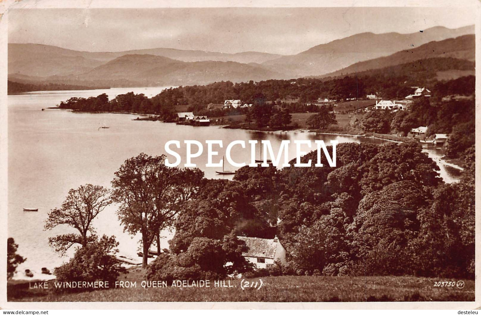 Lake Windermere From Queen Adelaide Hill - Windermere