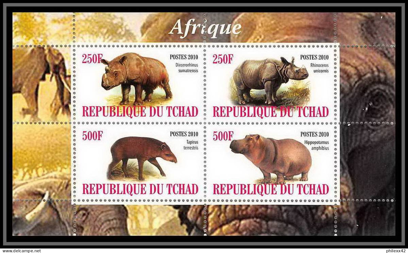 2019a/ Discount Lot De 5 Blocs Différents Rhinocéros Neuf ** MNH  - Rhinoceros