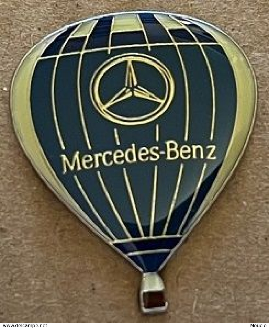 MONTGOLFIERE - BALLON - BALLOON - BALLON - MERCEDS-BENZ - LOGO - CAR - AUTOMOBILE - VOITURE - AUTO - TOILE BLEUE - (30) - Fesselballons