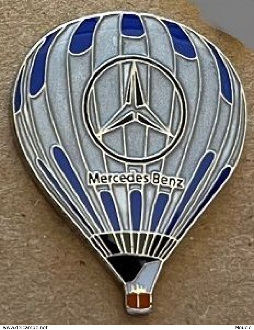 MONTGOLFIERE - BALLON - BALLOON - BALLON - MERCEDS-BENZ - LOGO - CAR - AUTOMOBILE - VOITURE - AUTO - TOILE BLANCHE -(30) - Airships