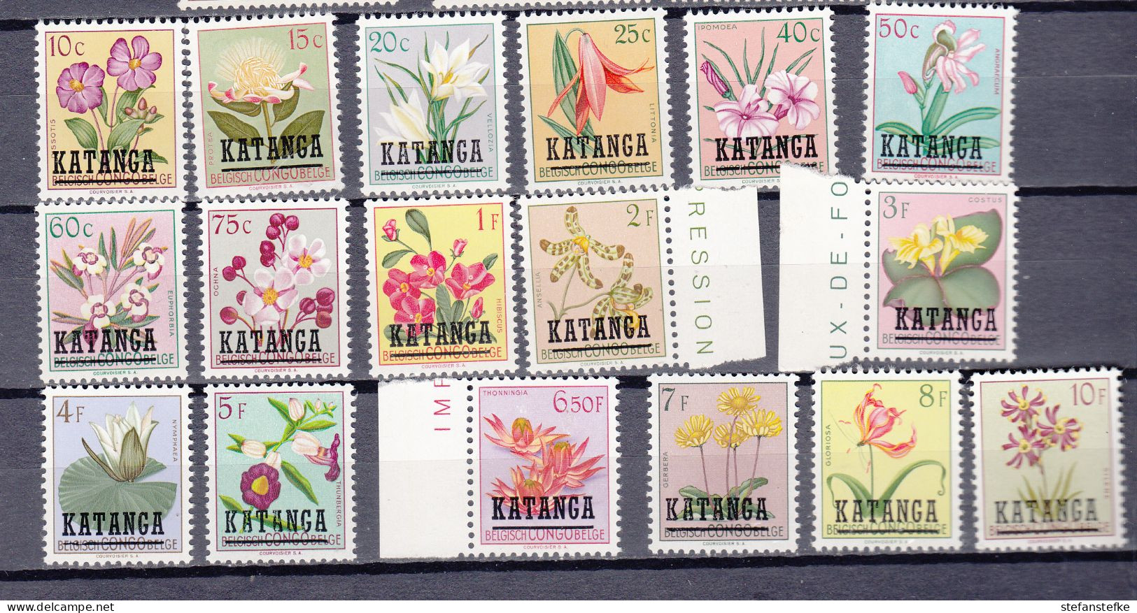 Katanga : Ocb Nr:  23 - 39 ** MNH  (zie Scan) - Katanga