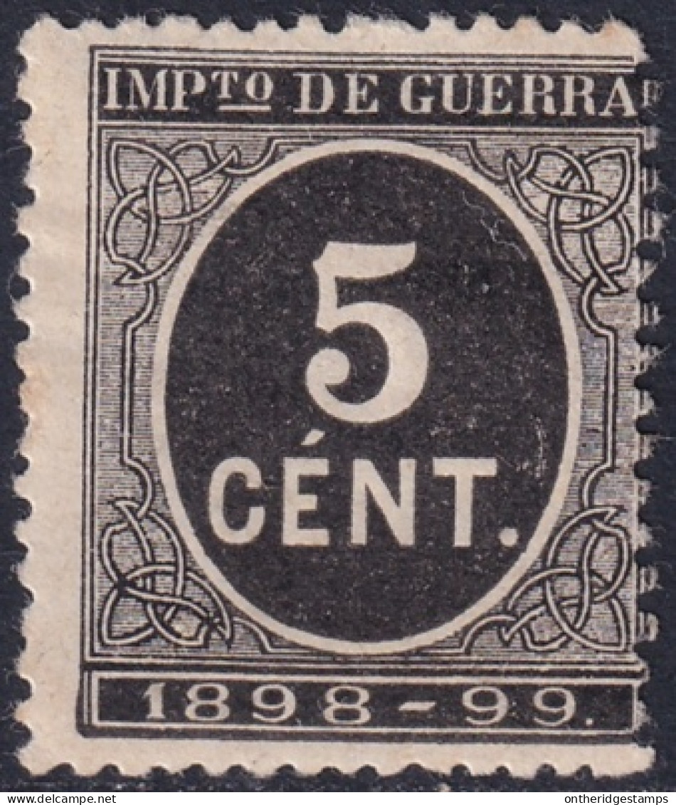 Spain 1898 Sc MR23 España Ed 236 War Tax MLH* - Impuestos De Guerra